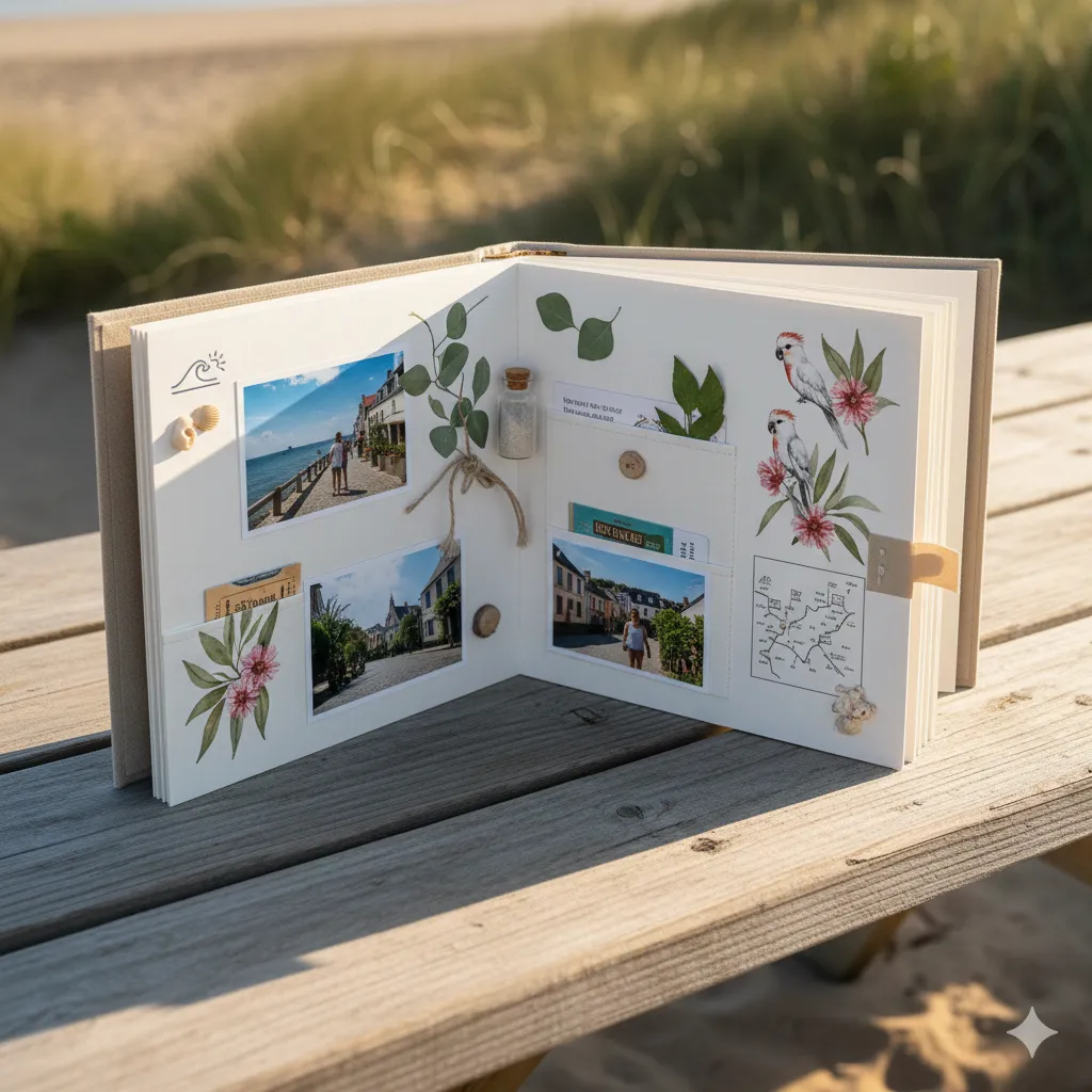 Compact Travel Mini Album with folded pages